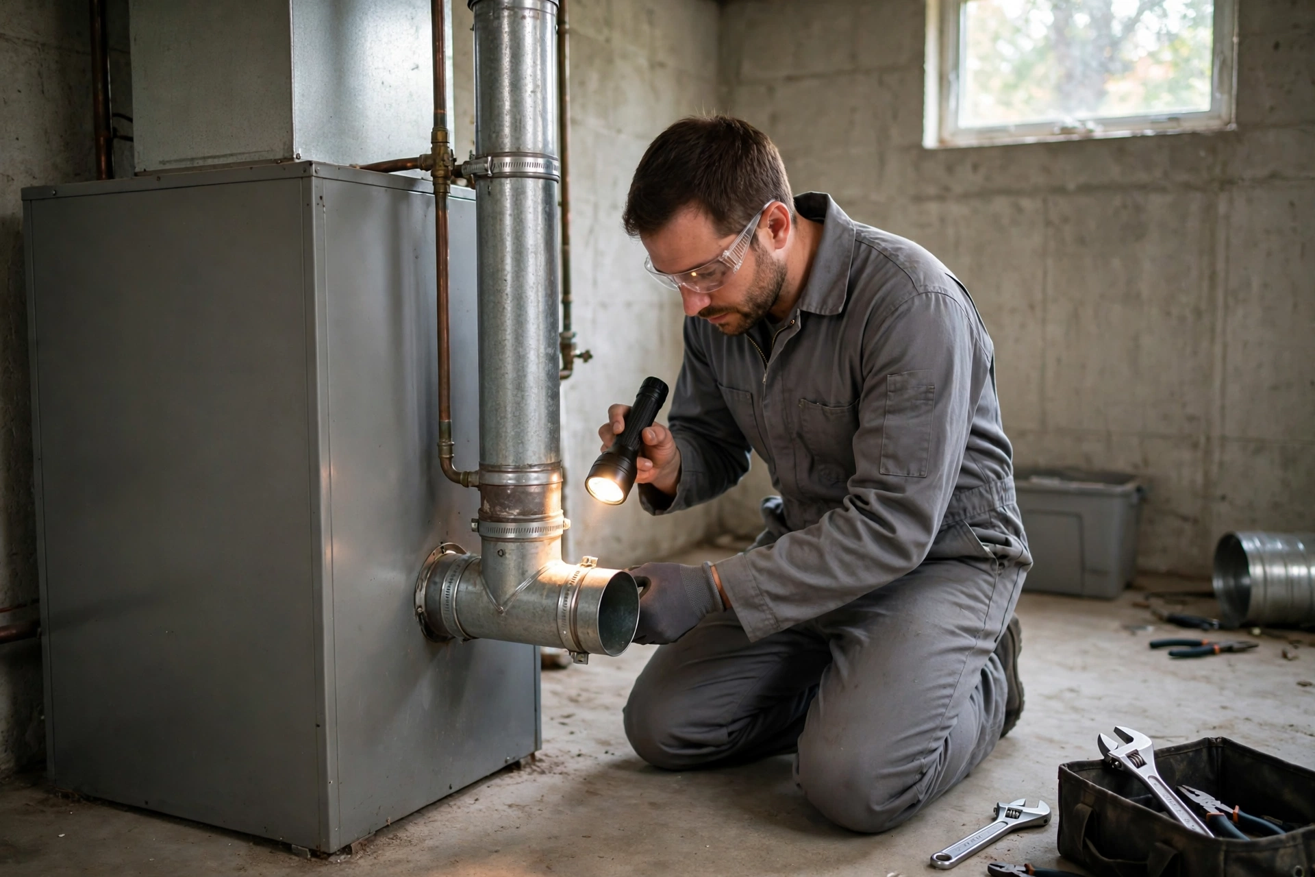 Older furnace care in a Dale City rambler home